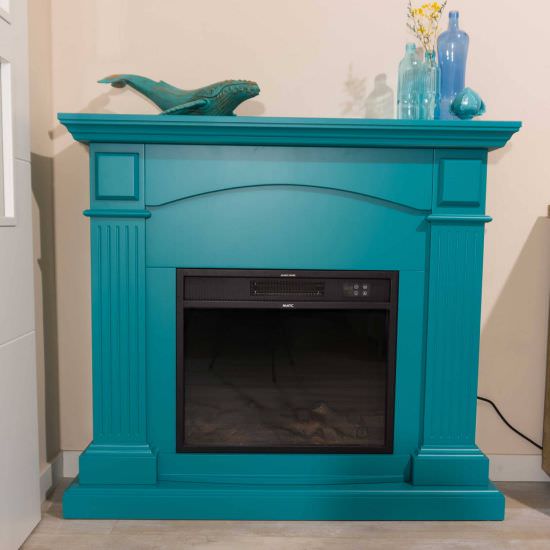 SINED  Turquoise Floor Fireplace is a product on offer at the best price