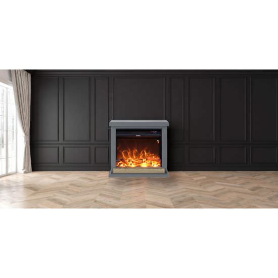 SINED  Dark Gray Floor Fireplace is a product on offer at the best price