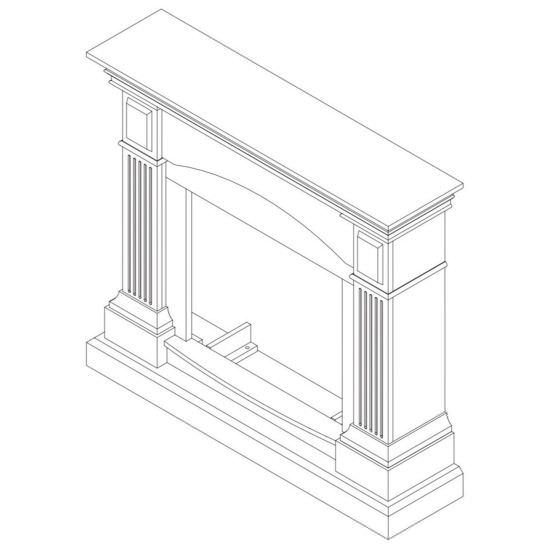 SINED  Cornice Caminetti Cetona Grigio Scuro  un prodotto in offerta al miglior prezzo online