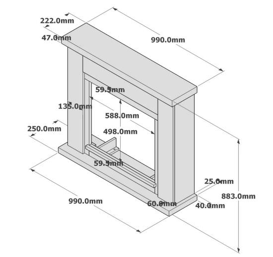 TAGU the missing piece  Rivestimento Per Camino Beige Chiaro  un prodotto in offerta al miglior prezzo online