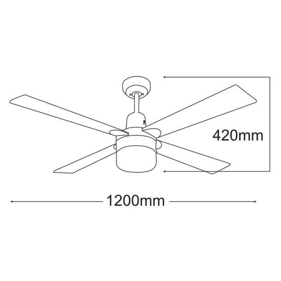 MARTEC  Ventilatore bianco da soffitto con luce  un prodotto in offerta al miglior prezzo online