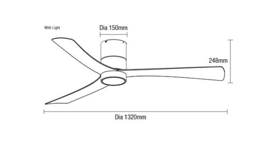 MARTEC  Ventilatore da soffitto nero con LED  un prodotto in offerta al miglior prezzo online