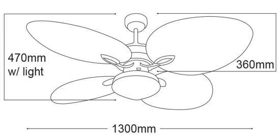 MARTEC  Ventilatore da soffitto decorativo Oasis  un prodotto in offerta al miglior prezzo online