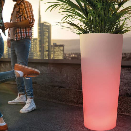 SINED  Bright Polyethylene Round Vase is a product on offer at the best price