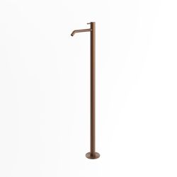 Rubinetto da terra inox in oro rosa PVD
