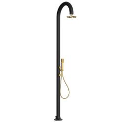 SINED  Black Gold Aluminum Shower With Hand Sho is a product on offer at the best price