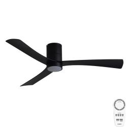 Ventilatore da soffitto nero con LED