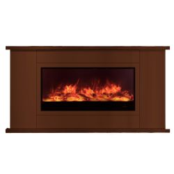 SINED  Brown Wooden Cabinet With Fireplace is a product on offer at the best price