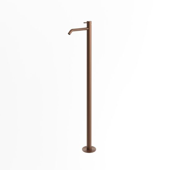 Rubinetto da terra inox in oro rosa PVD