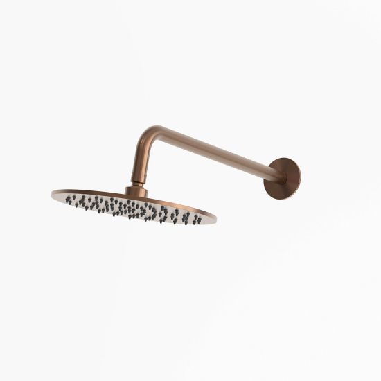 Kit Braccio Soffione Inox 30cm Parete