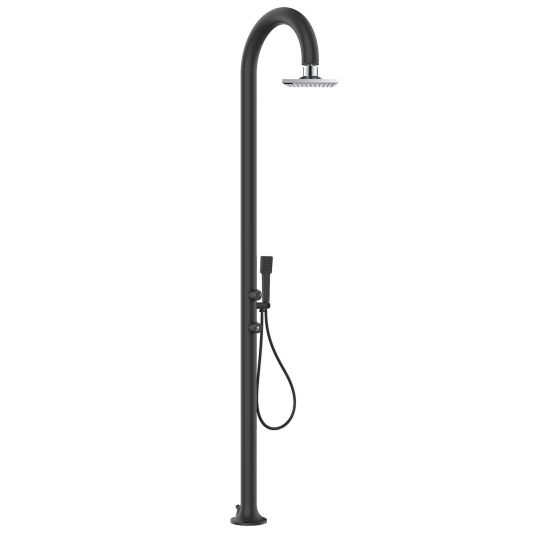 Black Shower With Lcd Shower Head And Ha