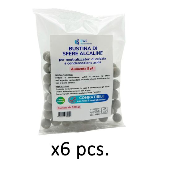 Rechargeable alkaline spheres 100g bags