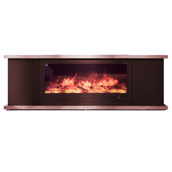 Electric Fireplace In Living Room Cabine