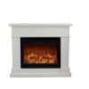 Electric Fireplace Complete With Electric Insert 1500 w Super Realisitc Flame Effect And Creamy White Mdf Wood Cornce. Fireplace Design Complete With Remote Control. Made Of High Quality Mdf Wood Easy To Place Or Move.