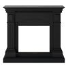 Deep Black Frame For Cetona Fireplace, For Electric Insert Caminetto-vulcano Frame Made Of Excellent Mdf Wood Measurements Wxdxh 113.7x28.2x102.2 Cm
