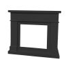 Mdf Wood Frame, Lipari Fireplace Surround Gray Color, Frame For Electric Insert Caminetto-vulcano Or Existing Burner. Timeless Linear Design, Suitable For All Environments. Dimensions Cm 95x102x21,5