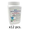 Refill of polyphosphate crystals, 1 kg bottle approx. of Food Grade Long-Lasting Anti-Limescale and Anti-Corrosion Polyphosphate for filter systems and feeders. Pack of 12 pieces of 1 kg each.