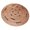 Wooden Okume Outdoor Round Platform For Showers Size Diameter 59 Cm High Robustness Thanks To High Quality Materials Chosen To Make The Shower Tray Optimal For Outdoor Use. 