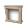 Classic Fireplace Frame Kreta Mini In Fossil Stone Colour White Matt Finish Classic Country Style Framing Measurements 990 x 1050 x 445 Mm Suitable For Albany Cassette600 Lucius And Trivero70 Inserts