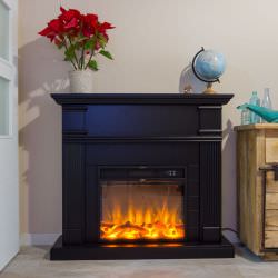 SINED  Black Electric Fireplace For Decorating is a product on offer at the best price