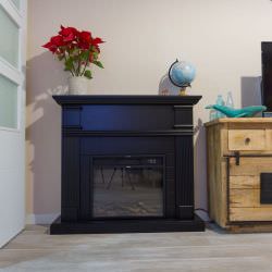 Black Electric Fireplace For Decorating