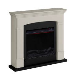 Beige Floor Fireplace