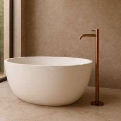 SINED  Rubinetto da terra inox in oro rosa PVD è un prodotto in offerta al miglior prezzo online
