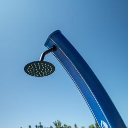 Blue Solar Powered Aluminium Shower 