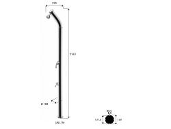 Doccia In Acciaio Inox Con Miscelatore