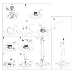 Douche Inox Monocle