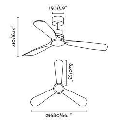 Ventilatore LED per grandi ambienti