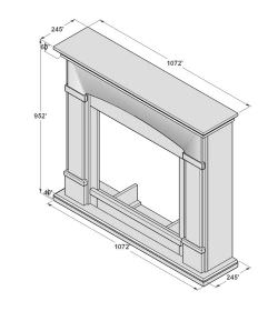 Light Wood Cladding For Fireplace