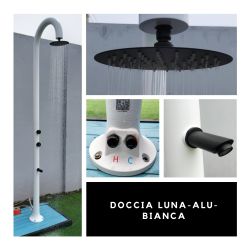 Lune De Douche En Aluminium Blanc