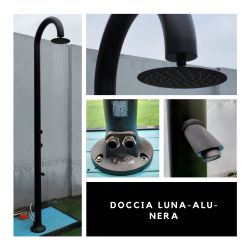 Black Aluminum Outdoor Shower