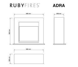 Kaminrahmen Adra Aus Mdf Holz Weiss