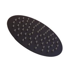 Ducha Redonda De 6 Pulgadas En Negro Mat 